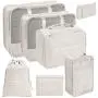 Gelory 7 Set Packing Cubes For Suitcases , Lightweight Travel Luggage Organizer With Shoe Bag & Laundry Bag