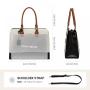 LOVEVOOK 15.6 17 inch Large Laptop Tote Bags For Ladies Waterproof Leather Business Work Briefcase Office Women Handbags Purse
