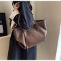 ZWY090 Daily Simple Work Travel Waterproof Large Tote Bag PU Woven Pattern Women Shoulder Bag Wholesale Hundred Shoulder Bag