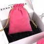 Custom Gold Logo Printing Velvet Gift Pouch Drawstring Velvet Flannel Perfume Cosmetic Perfume Pack Packing Velvet Jewelry Bag