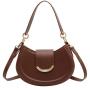 HR643 Women's Popular New Fashion Design Bag Crossbody Saddle Bag PU Single Shoulder Magnetic Button Underarm Women's Luxury Bag