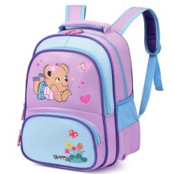 ZR462 Children's Backpack Kindergarten Cartoon Cute Light Schoolbag Reflective Strip Safety Kids Bag Soft Waterproof Baby Bag