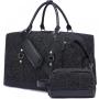 2022 Realer Canvas Women Overnight Bags Carryon Travel Duffel Tote handbags with Shoe Compartment weekend bags  Toiletry Bag