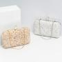 Colorful gravel embellished clutch bag chain shoulder bag elegant clutch evening bags for ladies