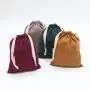 Customized Colorful Cotton Flannel Dust Pouch For Baby Clothes Drawstring Flannel Shoe Cosmetic Gift Packaging Bag
