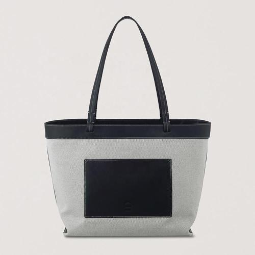 Guangzhou Factory Shipping Custom Embossed Logo Canvas Bags PU Leather Wholesale Woman Hobo Leather Canvas bag