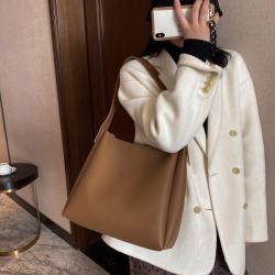 2024 Spring New Soft Leather One Shoulder Large Capacity 2-Piece Handbag for Women