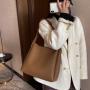 2024 Spring New Soft Leather One Shoulder Large Capacity 2-Piece Handbag for Women
