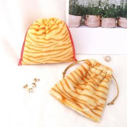 2023.New Design Custom Logo Printing Luxury Velvet Gift Packaging Bag Drawstring Jewelry Perfume Cosmetic Flannel Pouch