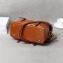 wholesale 2024 Vintage fashion travel Bag wax cowhide  boston tote bag Fashionable women's leather shoulder bags