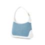 Custom logo Pu Leather Luxury Handbags Fashionable Quality Denim And Leather Sling Shoulder Crossbody Bag For Women