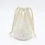 Reusable Custom LogoRound Bottom Natural Canvas Drawstring Wine Gift Packaging Bag Thick Cotton Canvas Candle Wine Pouch