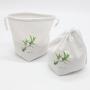 Square Bottom Cotton Drawstring Cotton Gift Candle Packaging Pouch Organic Cotton Muslin Dust Cosmetic Travel Makeup Bag