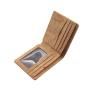 Bifold Cork Fabric Wallet Slim Vegan Cork Credit Card Wallet Mens