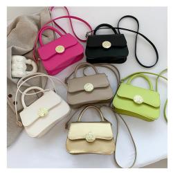 Fashion simple pure color handbag spring multi-color shoulder crossbody bag wholesale Bags women 2024 messenger bags for women