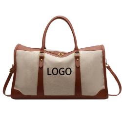 Custom Fitness Tote Bag with Large Capacity for Short-distance Canvas Travel Gym Shoulder Bag For Women