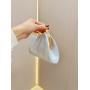 Womens Golden Glitter Clutch Purse Pleated Evening Bag with Rhinestone Ring for Bridal Wedding Party Women Casual Handbags A23