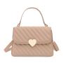 New 2022 Fashion Women's Bag Simple Leisure Lingge Pu Love Small Square Bag Embossed High-grade  Single Shoulder Messenger Bag