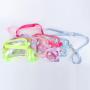Custom Candy Color PVC Waterproof Stadium Approved Clear Crossbody Belt Bag Women Transparent Sling Fanny Pack Waist Bag