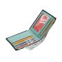 Full grain genuine leather wallet pebble leather men wallet RFID