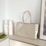 Korean Summer Nylon Shoulder Bag Wholesale High Quality Fashion Simple Silk Satin Handbag Large Capacity Women's Tote Hand Bag