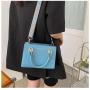 ZR531 Women's Bags Fashion Girl Clemence Colorful Small Square Bag Simple Lattice Zipper Shoulder Crossbody Bag Female Party