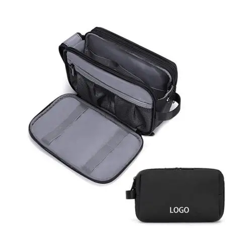 Custom Travel Toiletry Bag for Men Bathroom Water-resistant Organizer Dopp Kit with Double Side