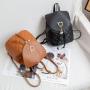 Mini Backpack 2024 Wholesale Pu Leather Women's Bags Girls' Small Schoolbags Leisure Small Ladies Backpack Bags