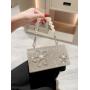 New Evening Bag Sparkling Diamond Bow Small Square Crossbody Bag Pearl String Handbag Dress Clutch Bag