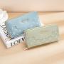 KBW700 Women Girls Long Wallet Fashion Girl Buckle Cross Wallet Horizontal Square Card Holder Handbag Coin Purse Zero Wallet