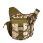 Large Waist Saddle Bag with Zipper Closure SLR Camera Bag with Pattern Decoration for Outdoor Photography Shoulder Crossbody