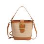 Popular Niche Straw 2024 New Women'S Summer Style Crossbody Hand Bucket Bag