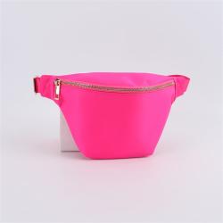 Keymay Stock New Color Green Large Waist Bag Nylon Waterproof Crossbody Bum Bag Kids Men Women Fanny Pack