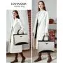 LOVEVOOK 15.6 Inch Large Capacity Canvas Computer Bag for Business work teacher purses ladies laptop tote handbags for women