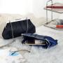 ZWY338 Wholesale New Ladies Elegant Evening Bag Satin Glossy Pleated Clutch Bag Rhinestone Luxury Banquet Party Bag with Chain
