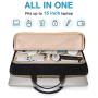 HR287 Laptop Handbag Large Front Pocket Storage Accessories Nylon Protective Briefcase Thickened Business Office Document Bag
