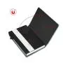 Custom Minimalist Wallet with ID Card Window Pop Up Front Pocket Wallet Genuine Leather Minimalist Card Holder