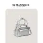 PU Material Soft Zipper Handbag Shoulder Shopping Tote Bag With Design Shopping Bags Women Shoulder