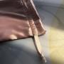 Soft Rose Pink Silk Drawstring Pouch  Silk Packaging Bag For Underwear