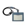 School Employee ID Card Holder Pass Case with Neck Strap PU Leather Name Holder Name Tag Case