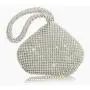 CCF653 High End Evening Messenger Clutch Bag PU Diamonds Love Heart Evening Bags Luxury Handbags For Party  Clutch Purses