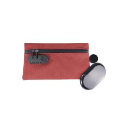 Durable Carbon-Fiber Container Bag for Securely Storing Your Smoking Items