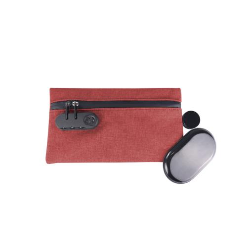 Durable Carbon-Fiber Container Bag for Securely Storing Your Smoking Items