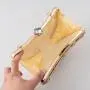 Metal Flower Diamond Handbags Green Bling Dress Bags Women Luxury Rhinestone Evening Bag For Party