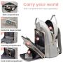 LOVEVOOK Fashion Oxford Travel Backpack Water Resistant multiple pockets College School Bookbag Women 15.6" 17" Laptop Backpacks