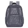 Gelory Travel Outdoor Sports Mesh Backpack College Student Heavy Duty Semi-Transparent Mesh Backpack