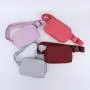 New Stock Wholesale Girls Running Sports Waist Pack Adjustable Belt Strap Zipper Waterproof Nylon Waist Bag