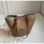 New Design Striped Zipper Tassels Straw Beach Bag Summer Friendly Handwoven Shoulder Purse Women Large Travel Tote Bag 2024