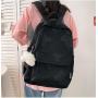 HR034 Korean Version Sen Series Girls Bag Nylon Waterproof Printed Campus Backpack Tourism Colorful Bear Interior Patch Bag