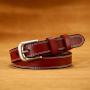 Custom men leather belt genuine leather women belts pin buckle belt for men women